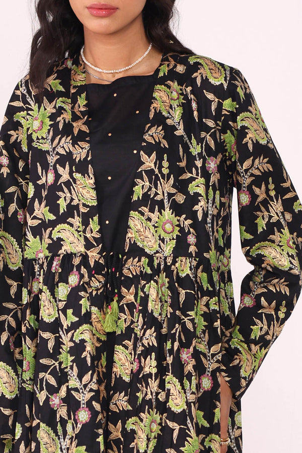 Zeba Gilded Floral Set