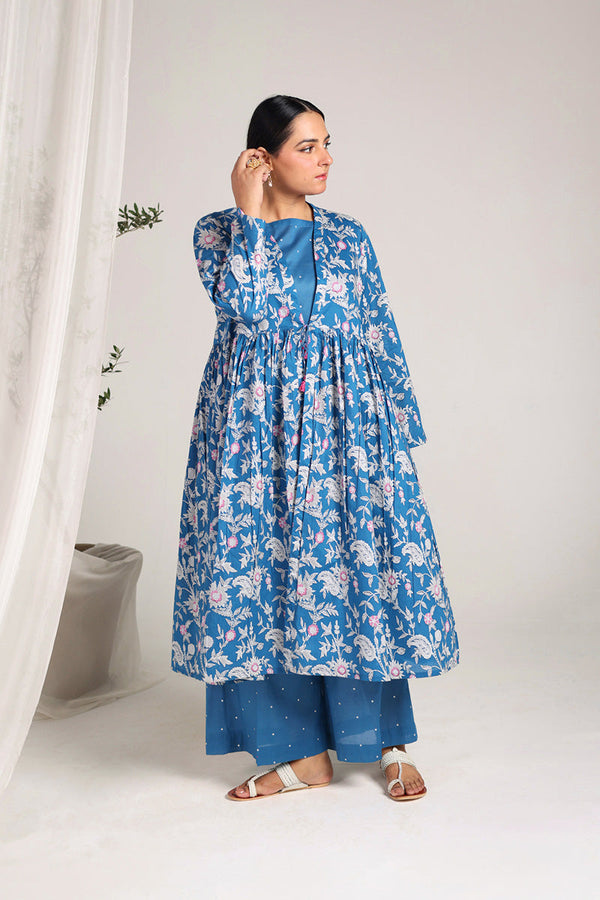 Zeba Gilded Floral Set