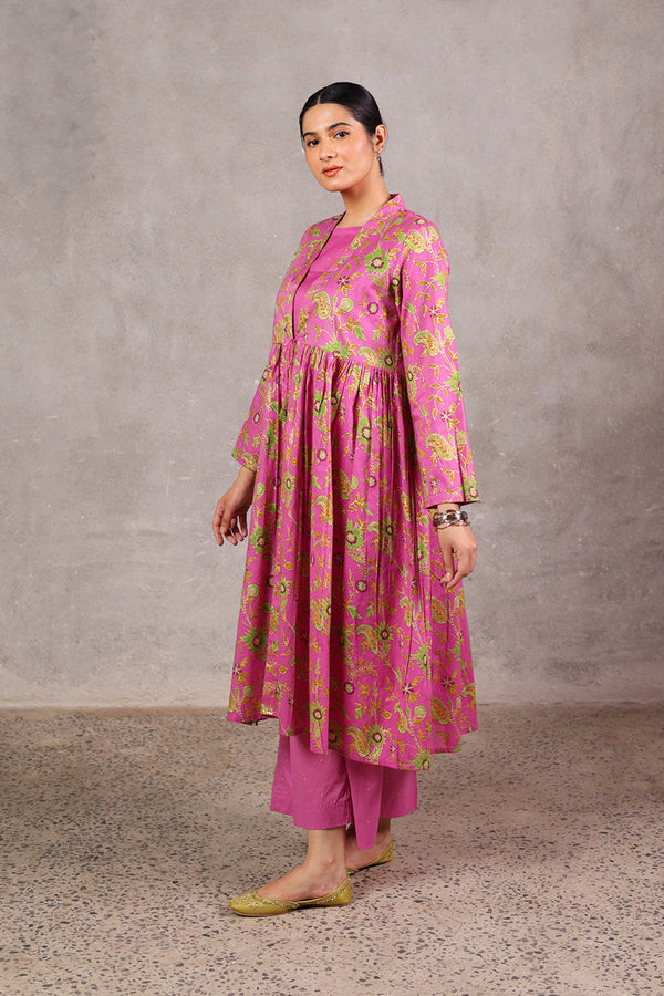 Zeba Gilded Floral Set