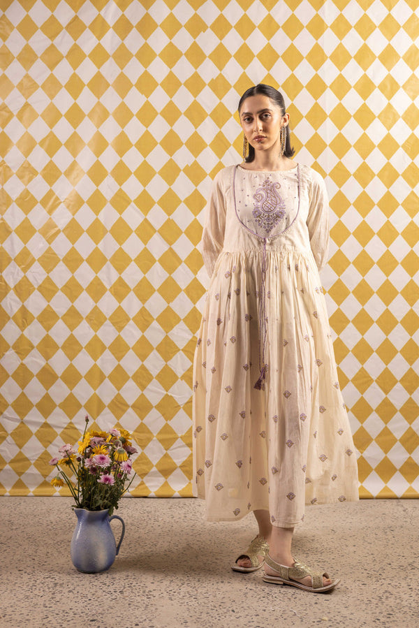 Block-Printed Chambeli Dress