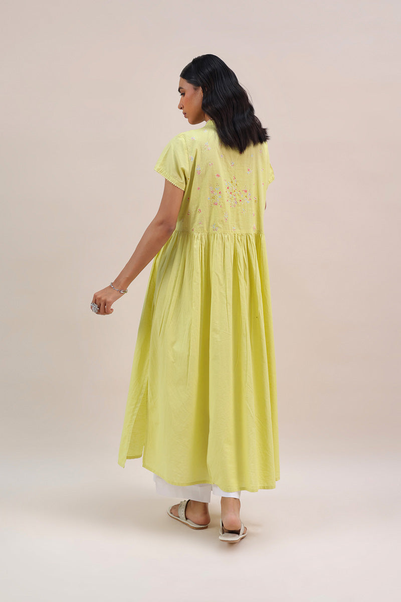 Embroidered Faras Dress