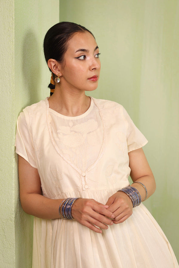 Nur-E-Gul Appliqued Dress