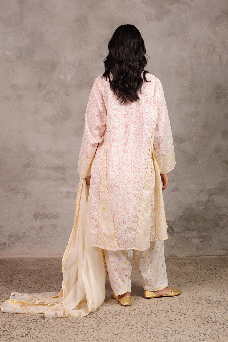 Block-Printed Anarkali Ensemble