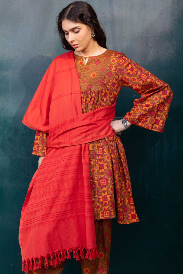 Whisper Yarn-Dye Shawl