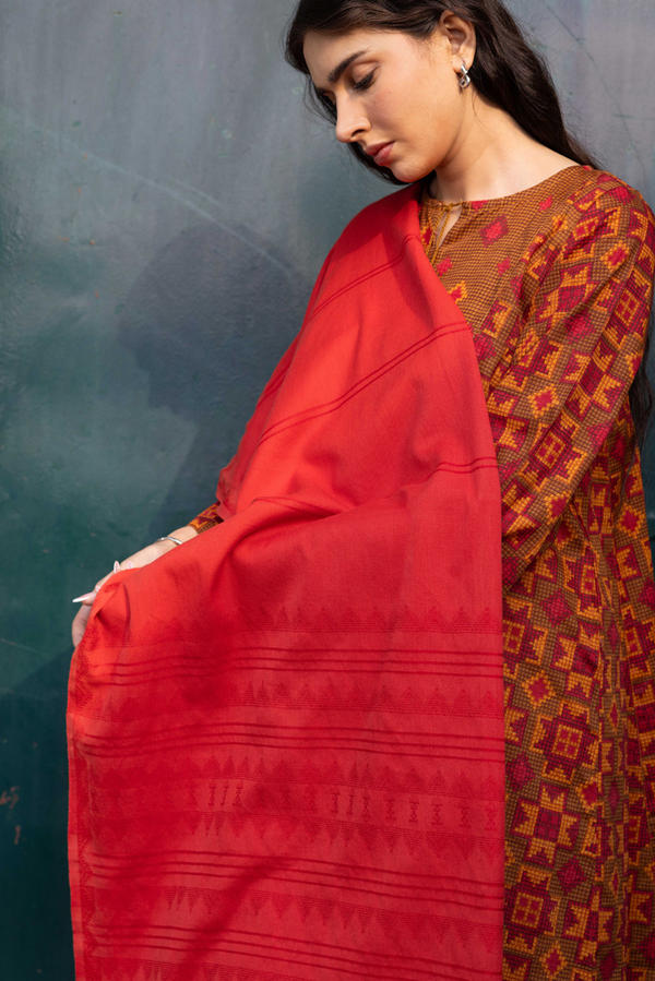 Whisper Yarn-Dye Shawl