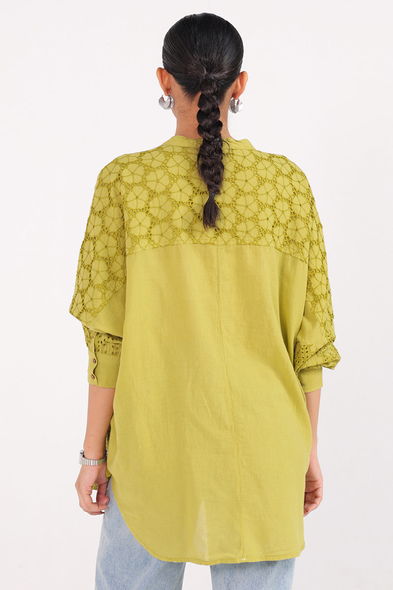 Spring Fling lacy Cutwork Top