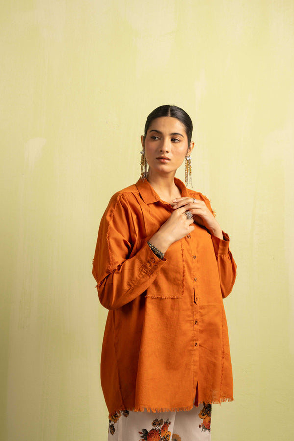 Linen Love Frill and Flair Top