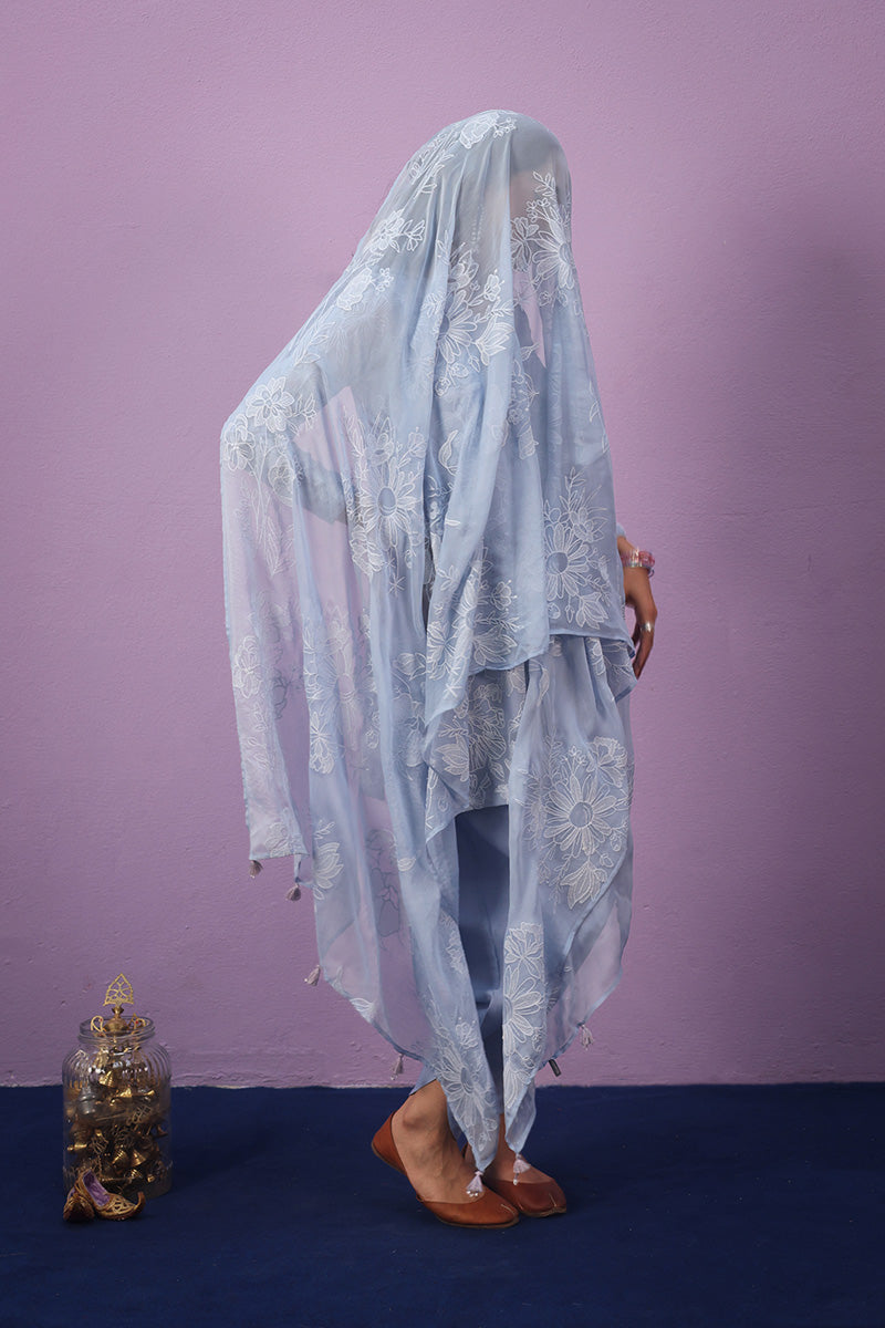 Efflorescence Tasseled Dupatta