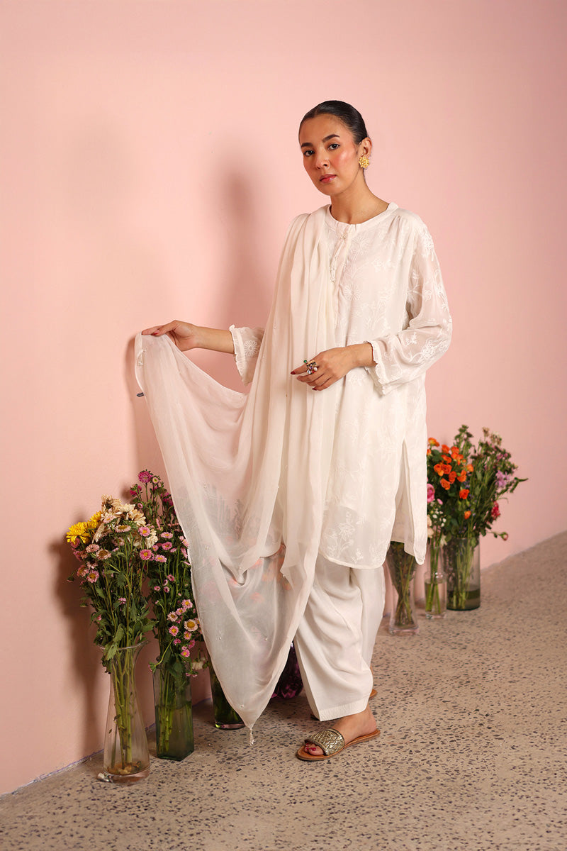 Efflorescence Tassel Gleam Dupatta