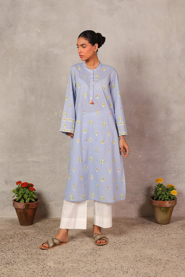 Chintz Whisper Block Bazar Kurta
