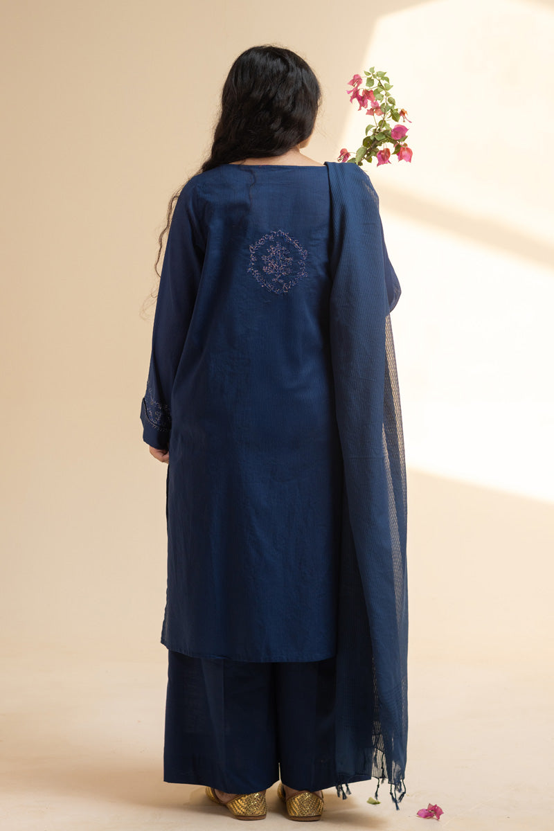 Chalk Embroidered Ensemble