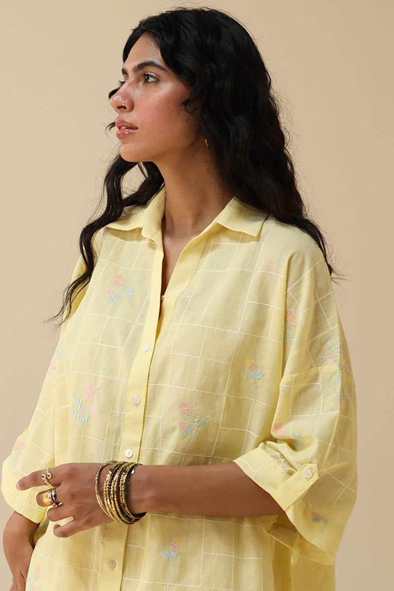 Petal Whimsy Embroidered Co-Ord Set