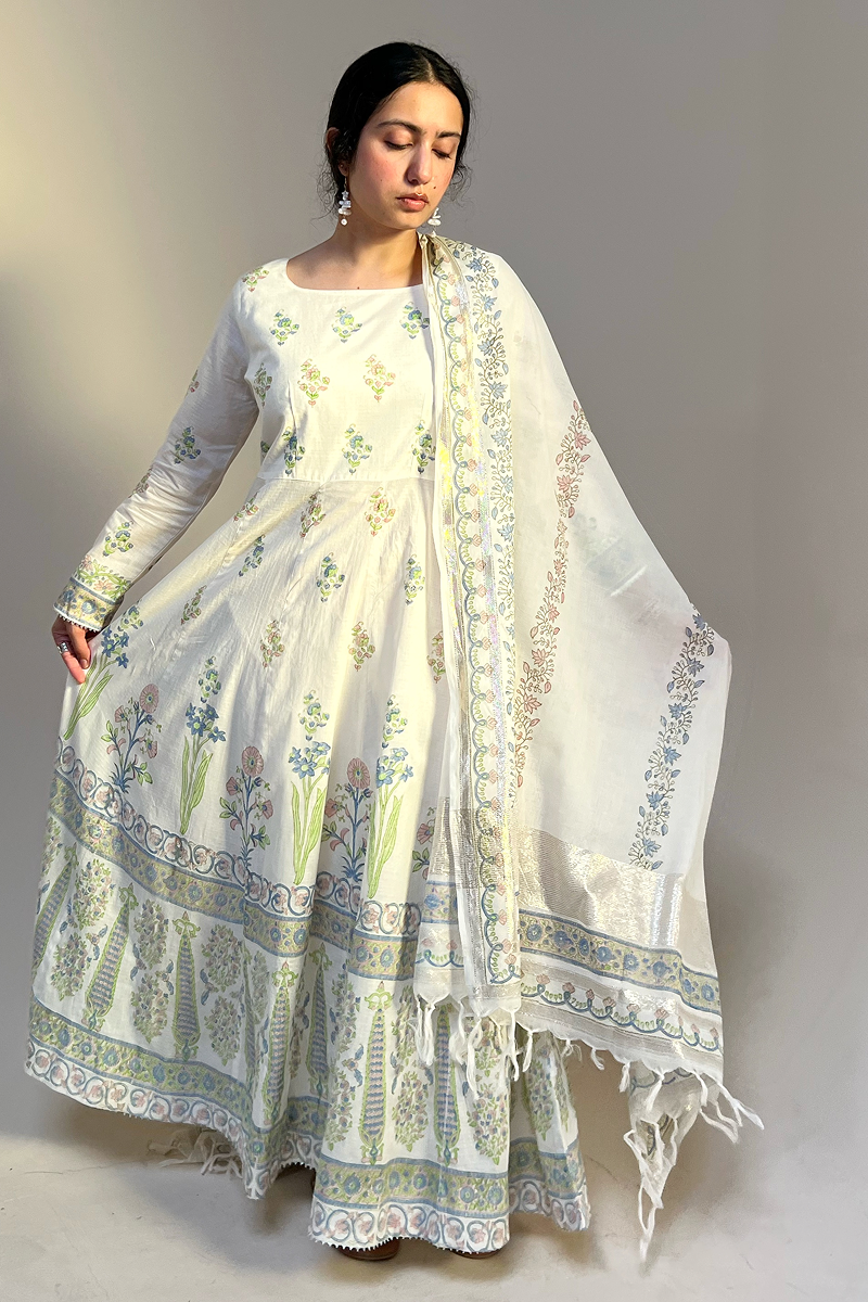 Gulnar Block-Printed Ensemble