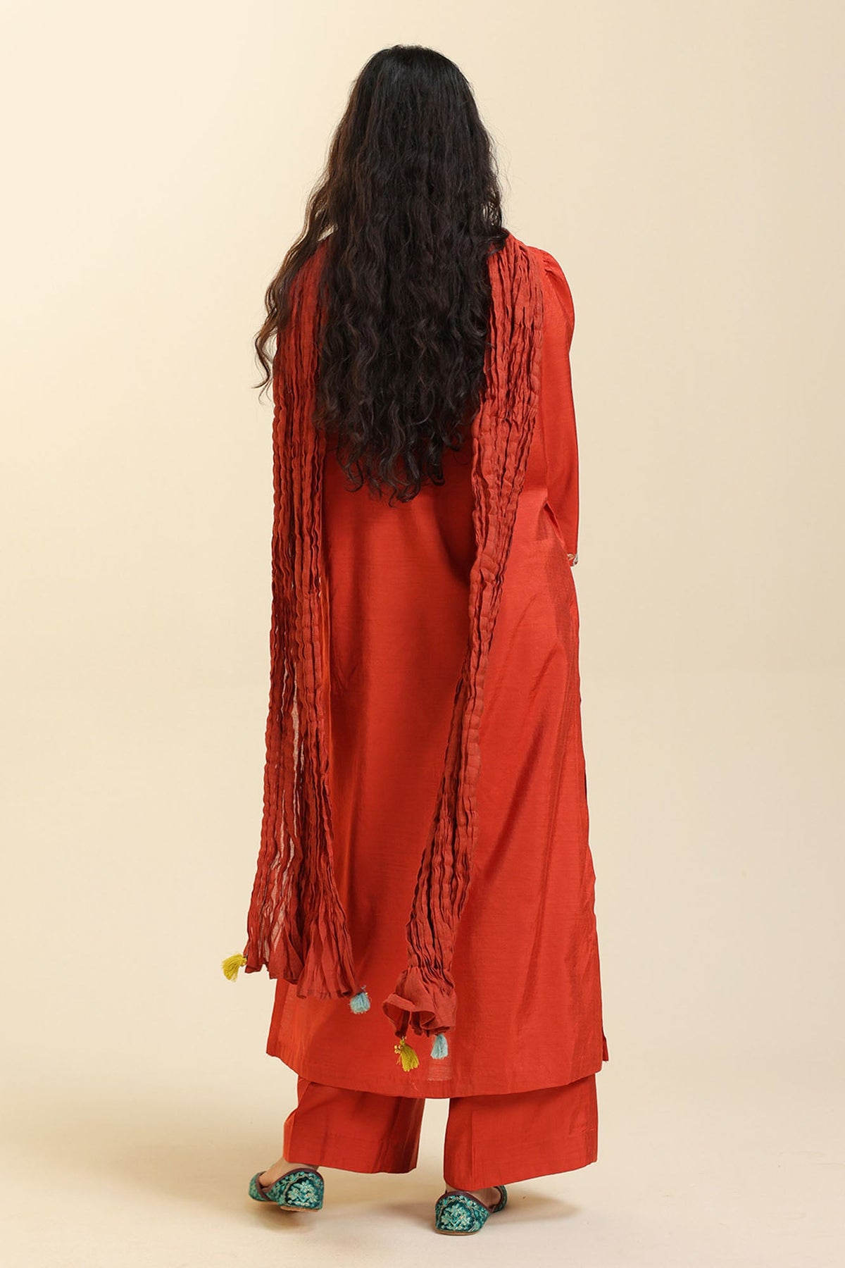 Embroidered Paisley Ensemble