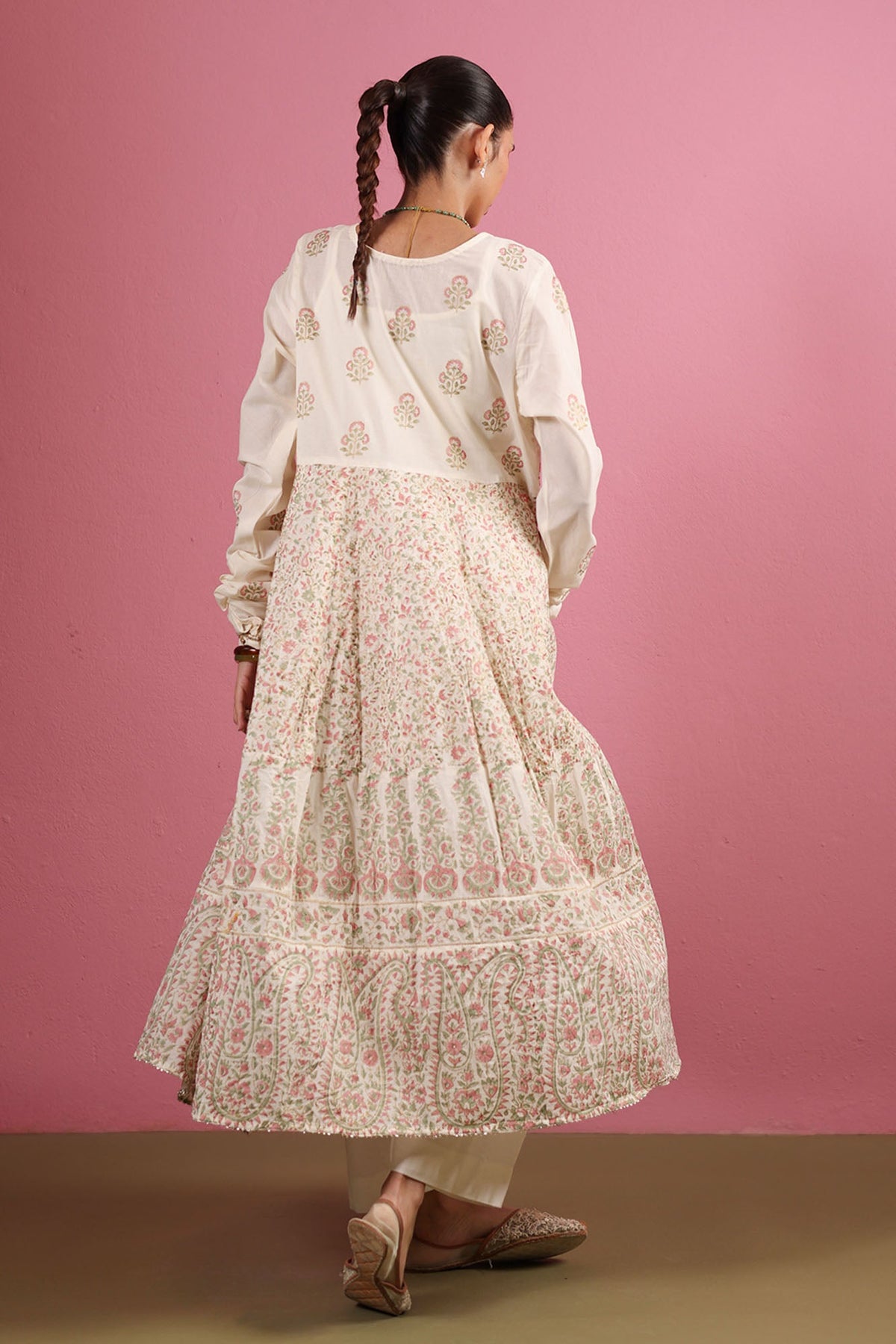 Block Printed Anarkali