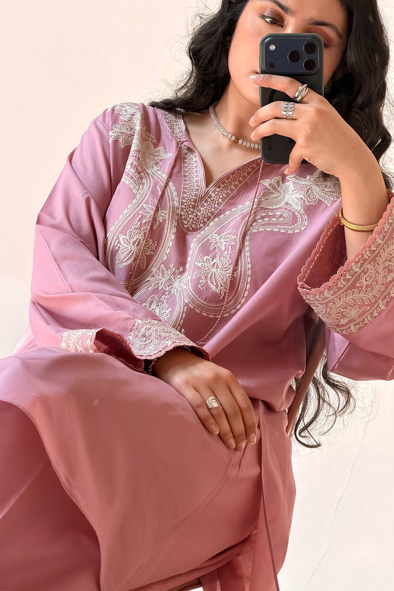 Paisley Embroidered Set