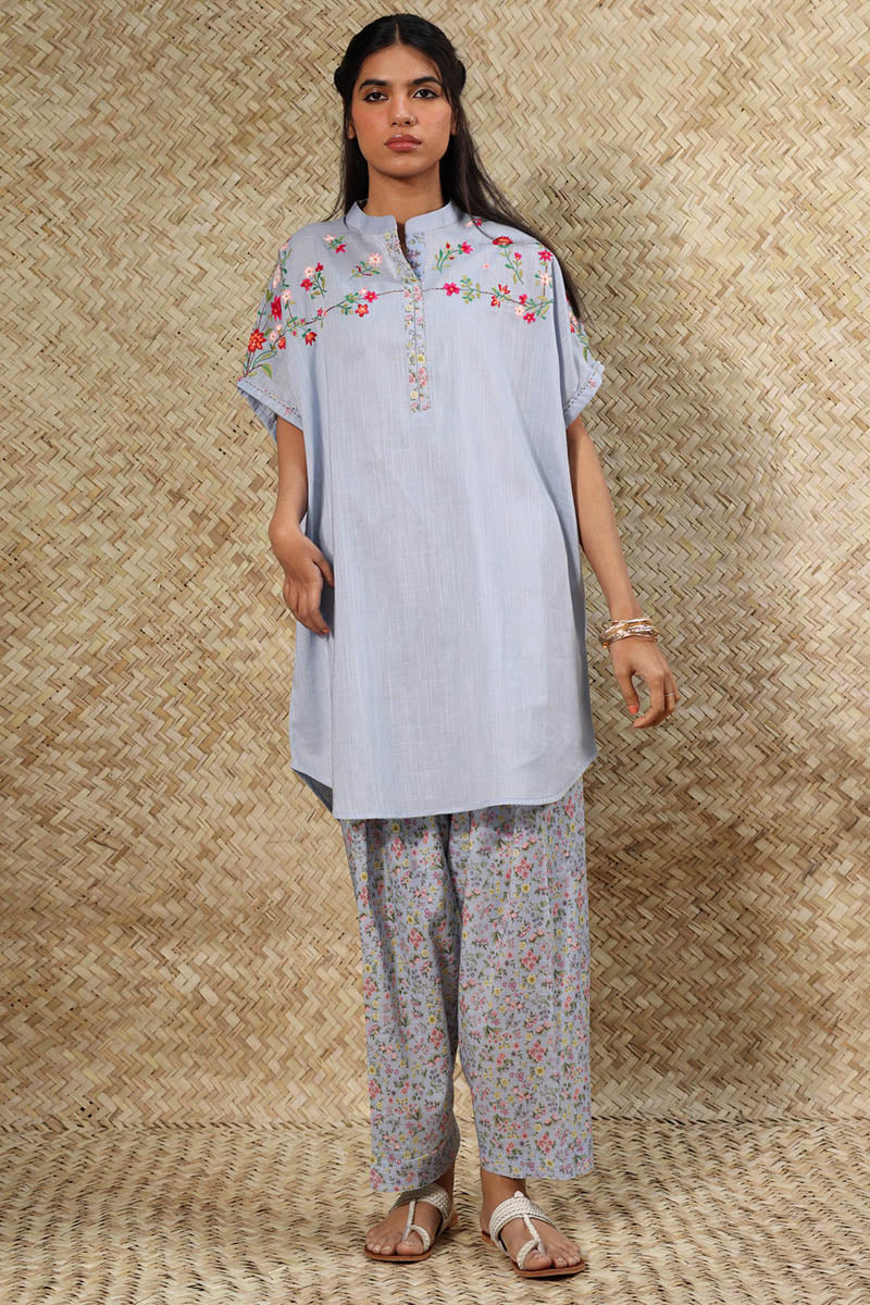 Blush Field Embroidered Set