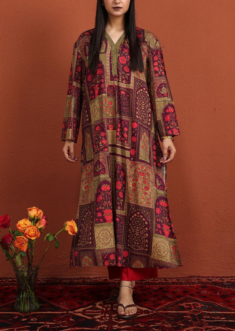 Mughal Phool Printed Kurta
