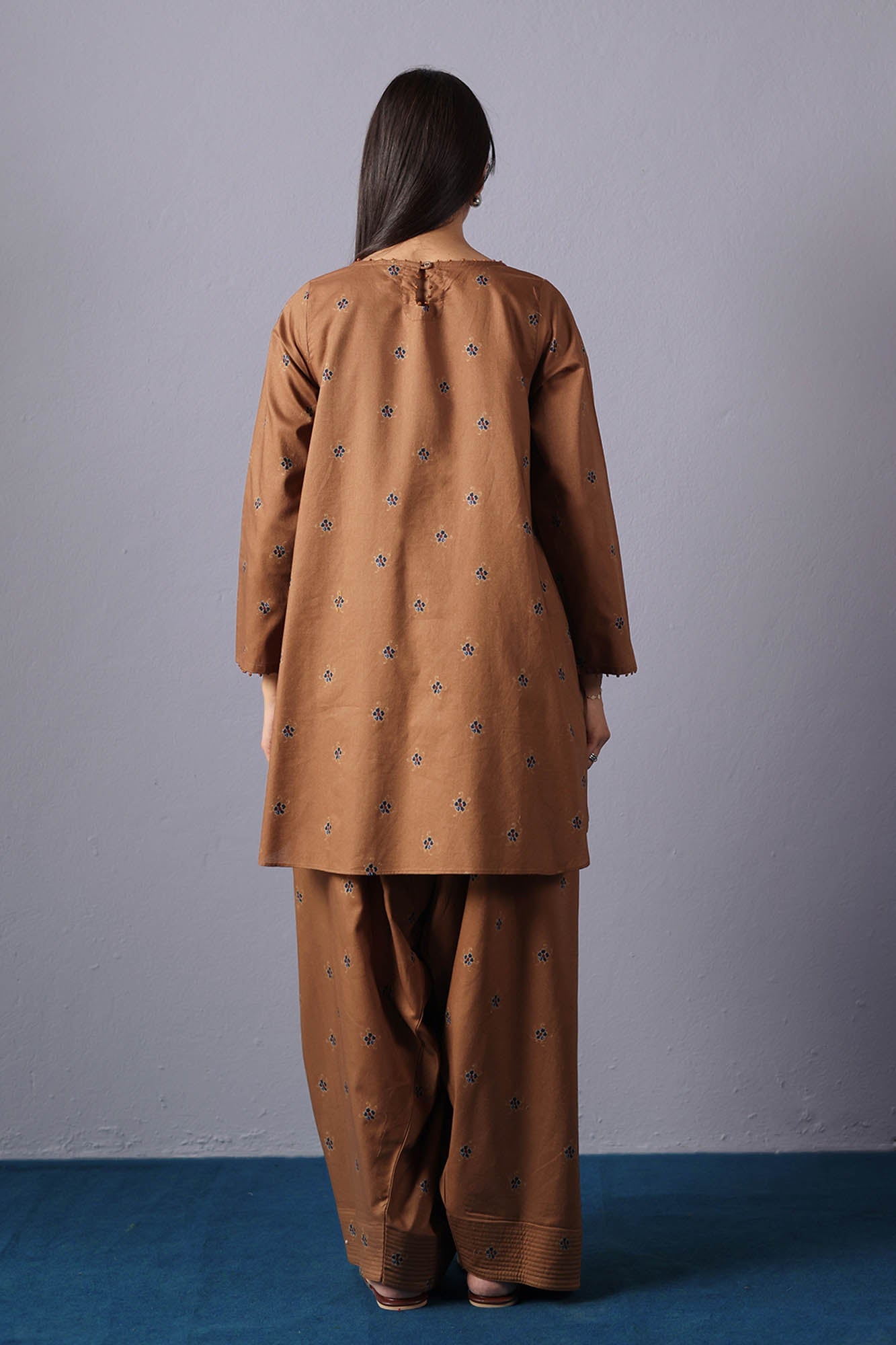 Floral Printed Farshi Set