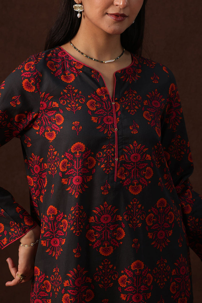 Rosette Printed 3-Piece Suit