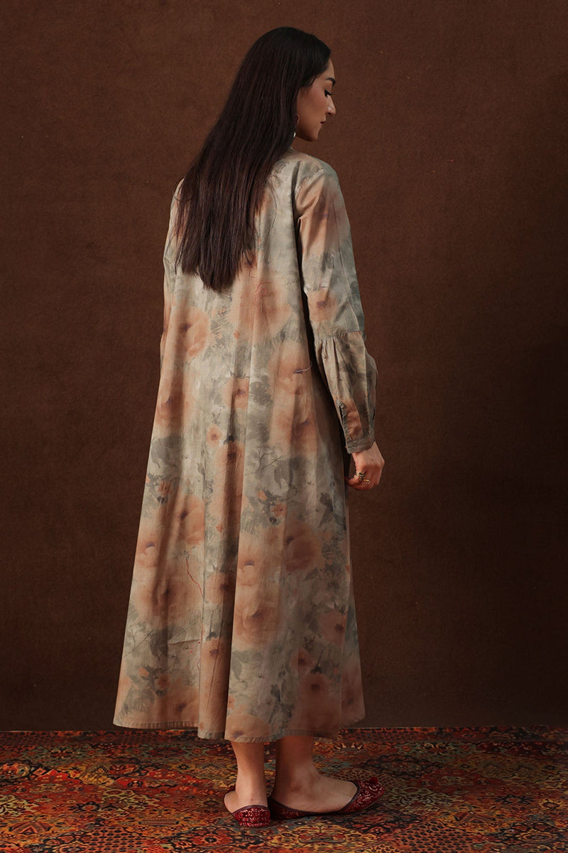 Soft Floral Long Shirt