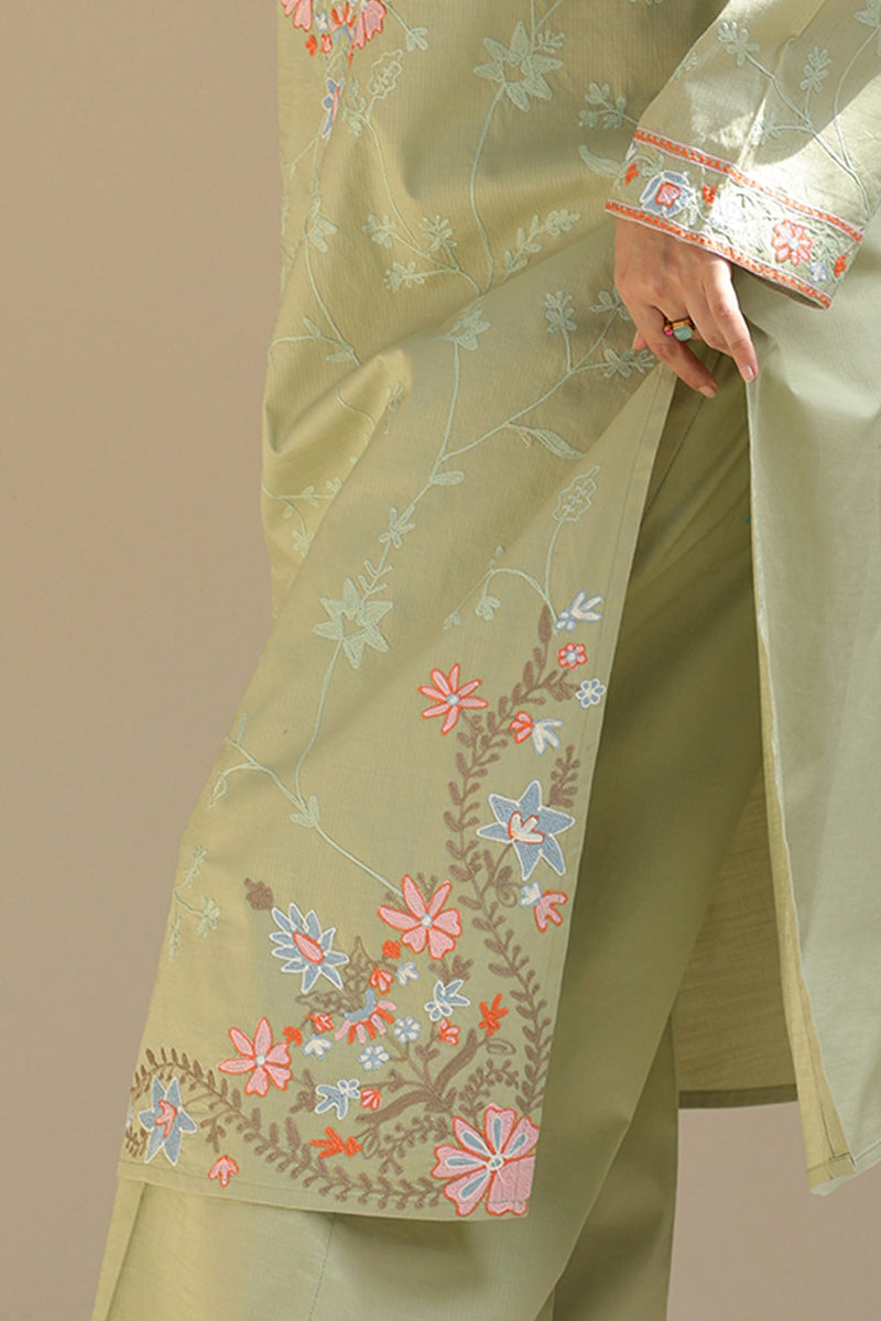 Pastel Garden Embroidered Set