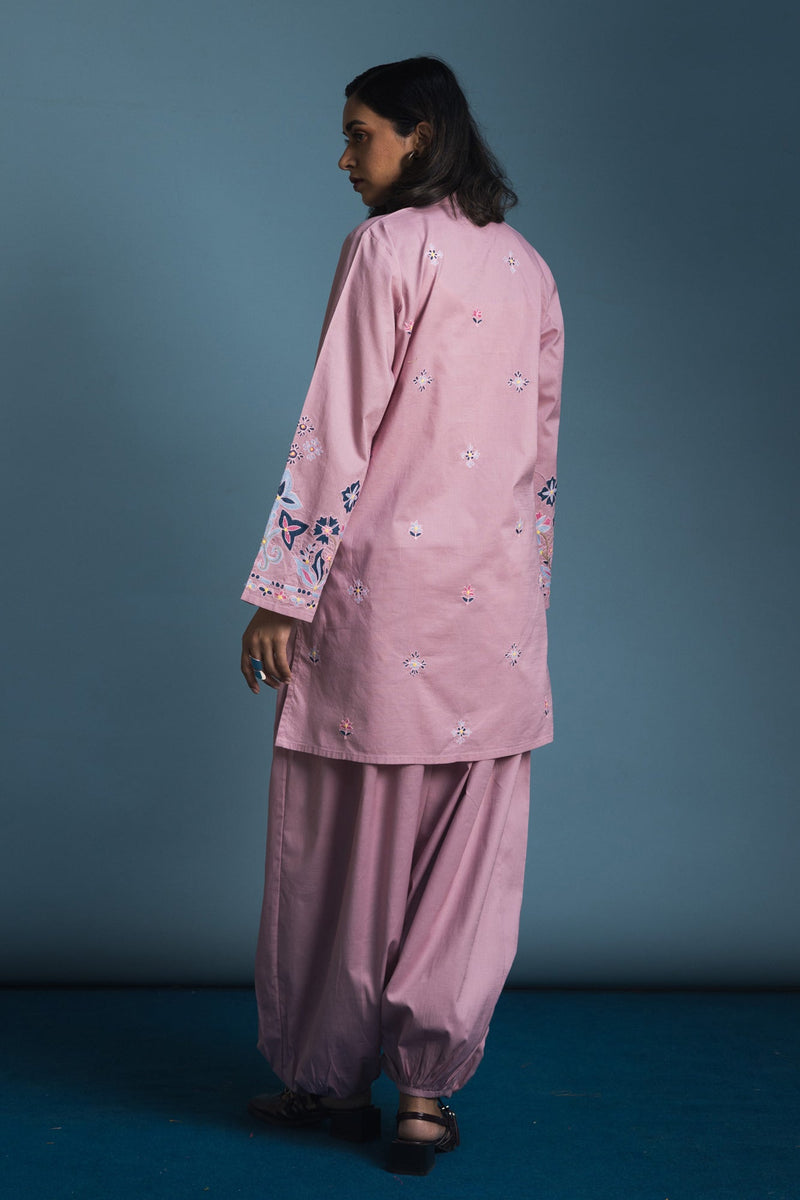 Embroidered Balloon Shalwar Set