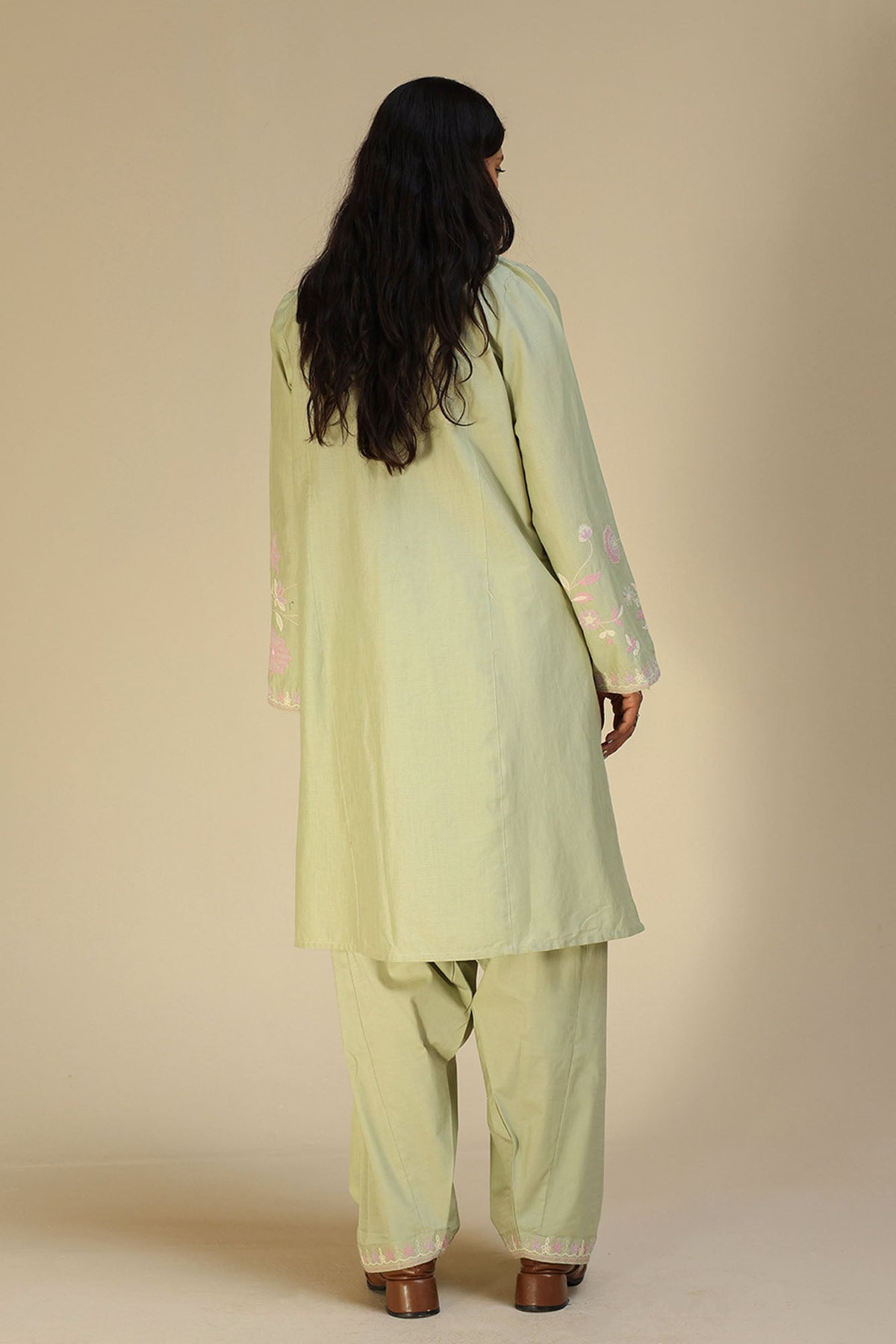 Embroidered Floral Couture Set