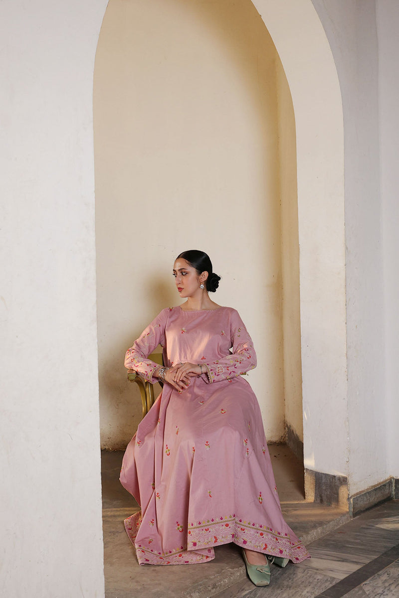 Embroidered Anarkali Set