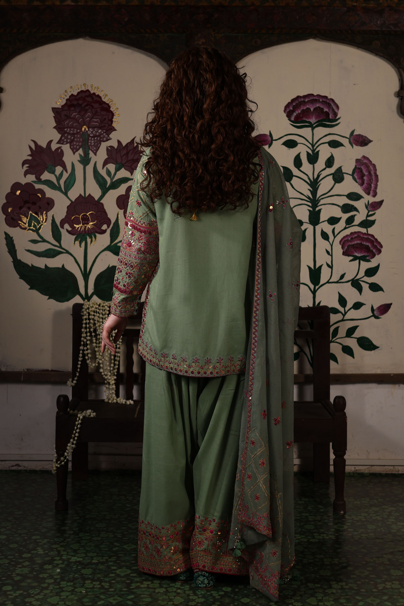 Embroidered Sequin Ensemble