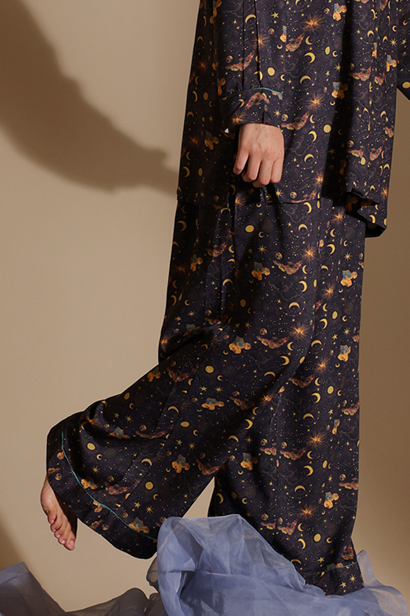 Starry Night Co-ord Set with Eye Mask & Scrunchie