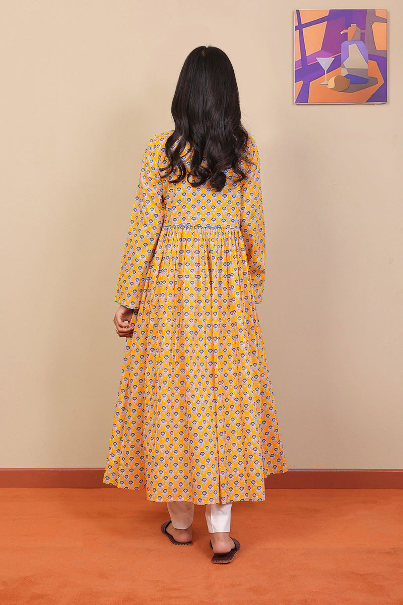 Block Printed Saga Dress