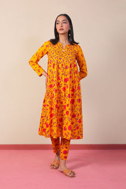 Marigold Matching Set Flared 2-Piece Set