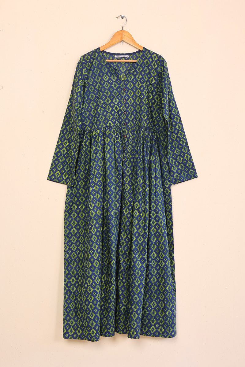 Ikat Printed Dress