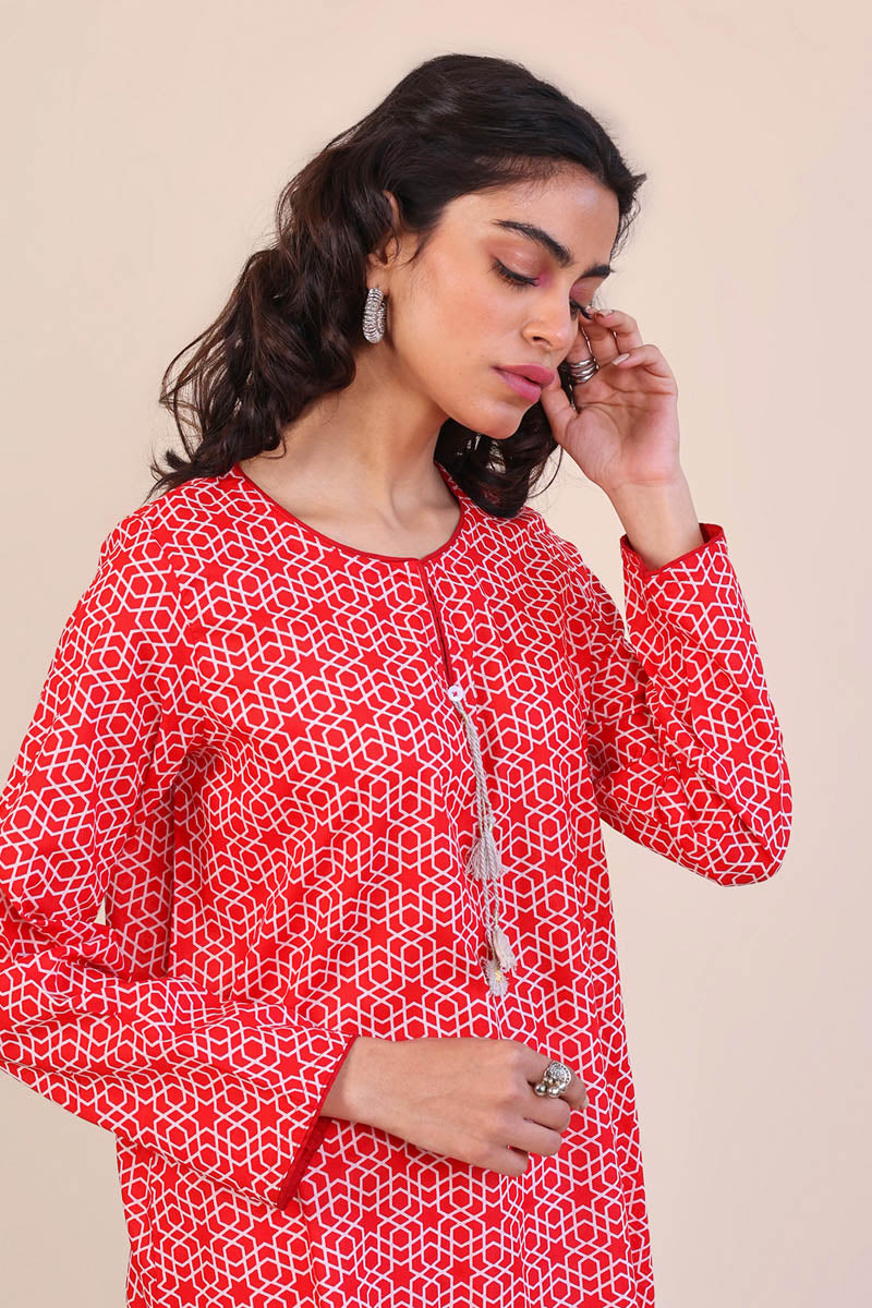 Geometric Kurta