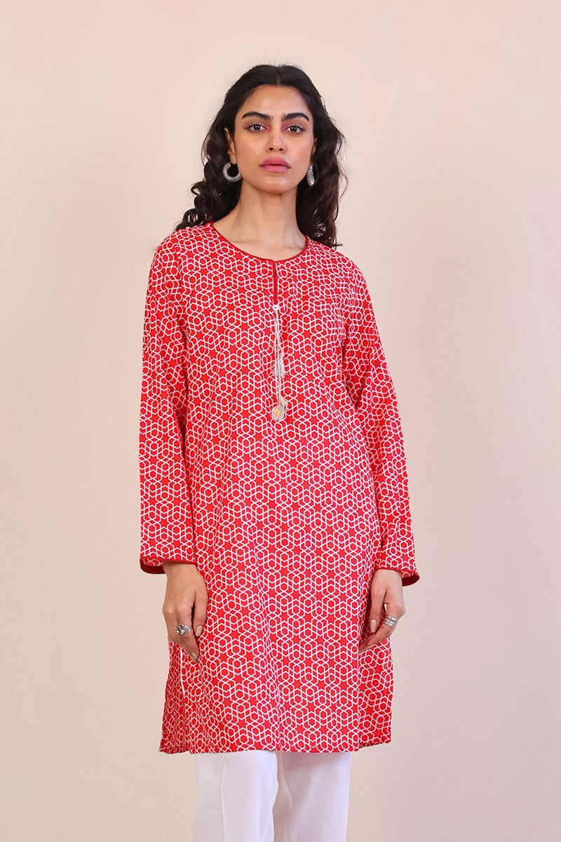 Geometric Kurta