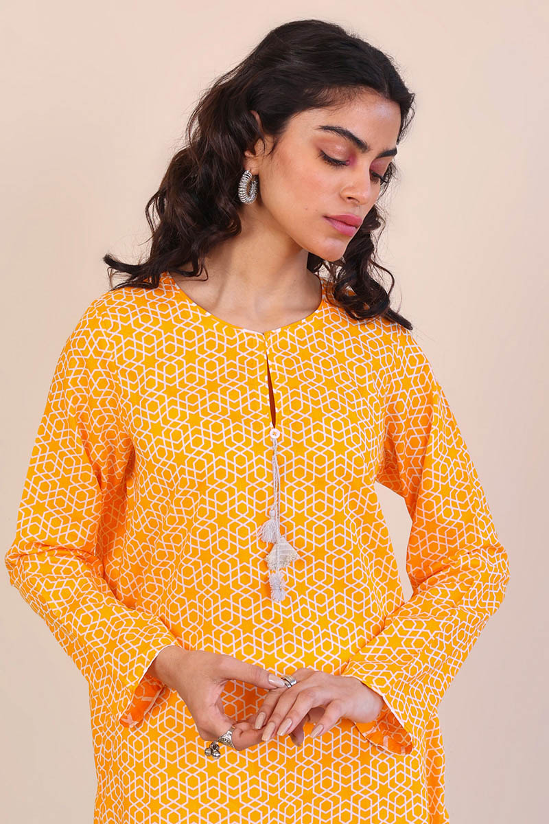 Geometric Kurta