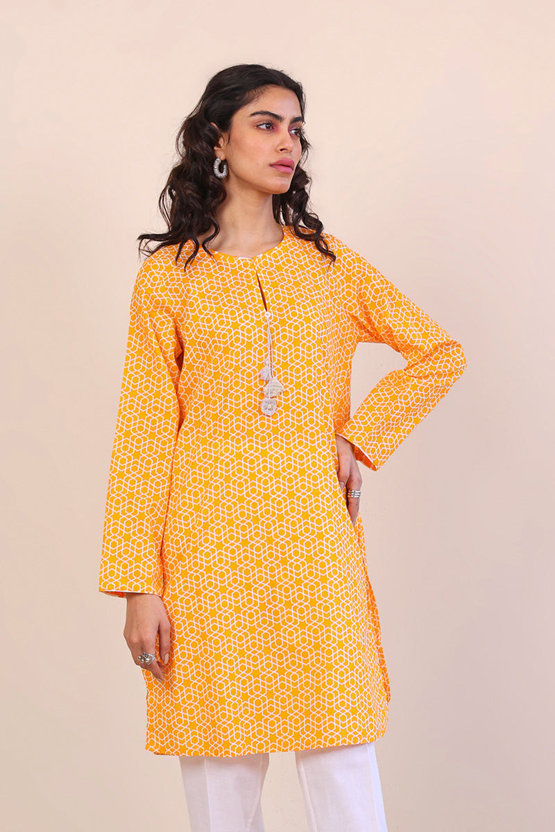 Geometric Kurta