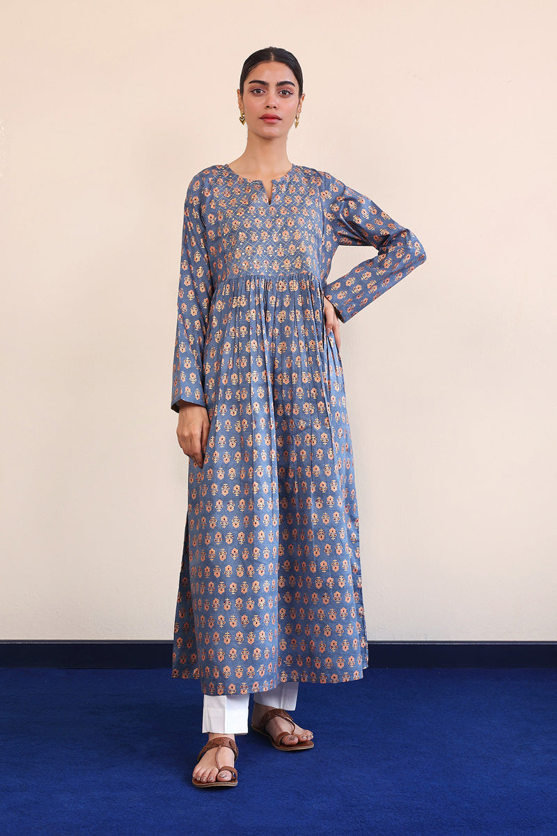 Sunehri Mukaish Dress