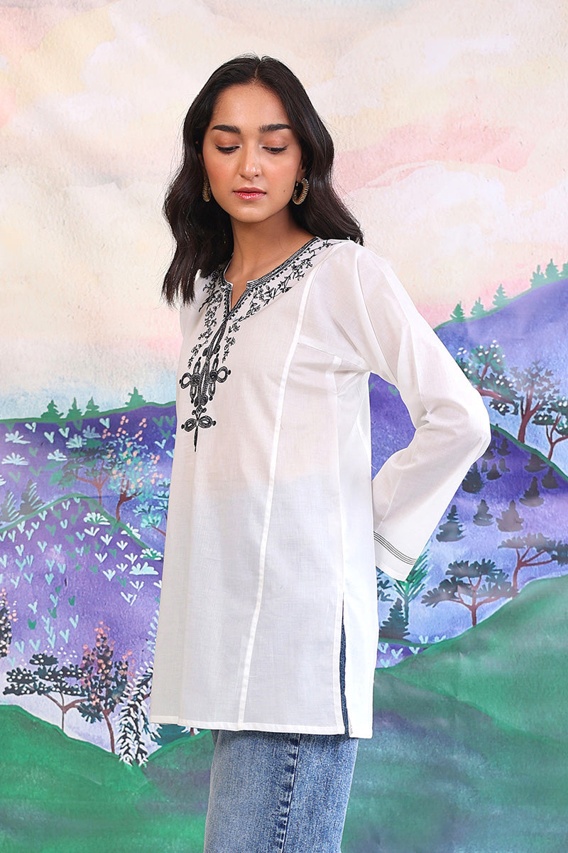 Gul Meena Monochromatic Kurti