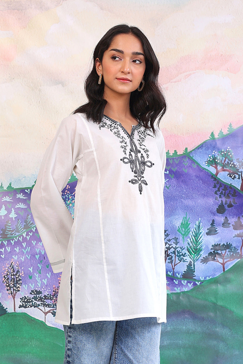 Gul Meena Monochromatic Kurti