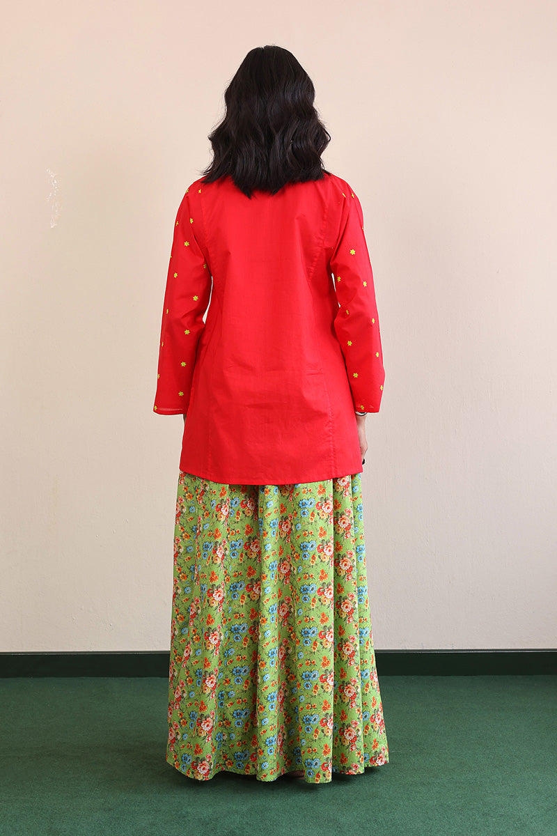 Gul Meena Scarlet Kurta