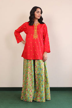 Gul Meena Scarlet Kurta