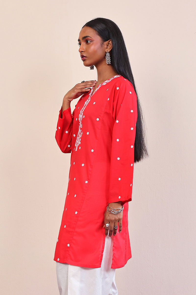 Gul Meena Floral embroidered Kurta