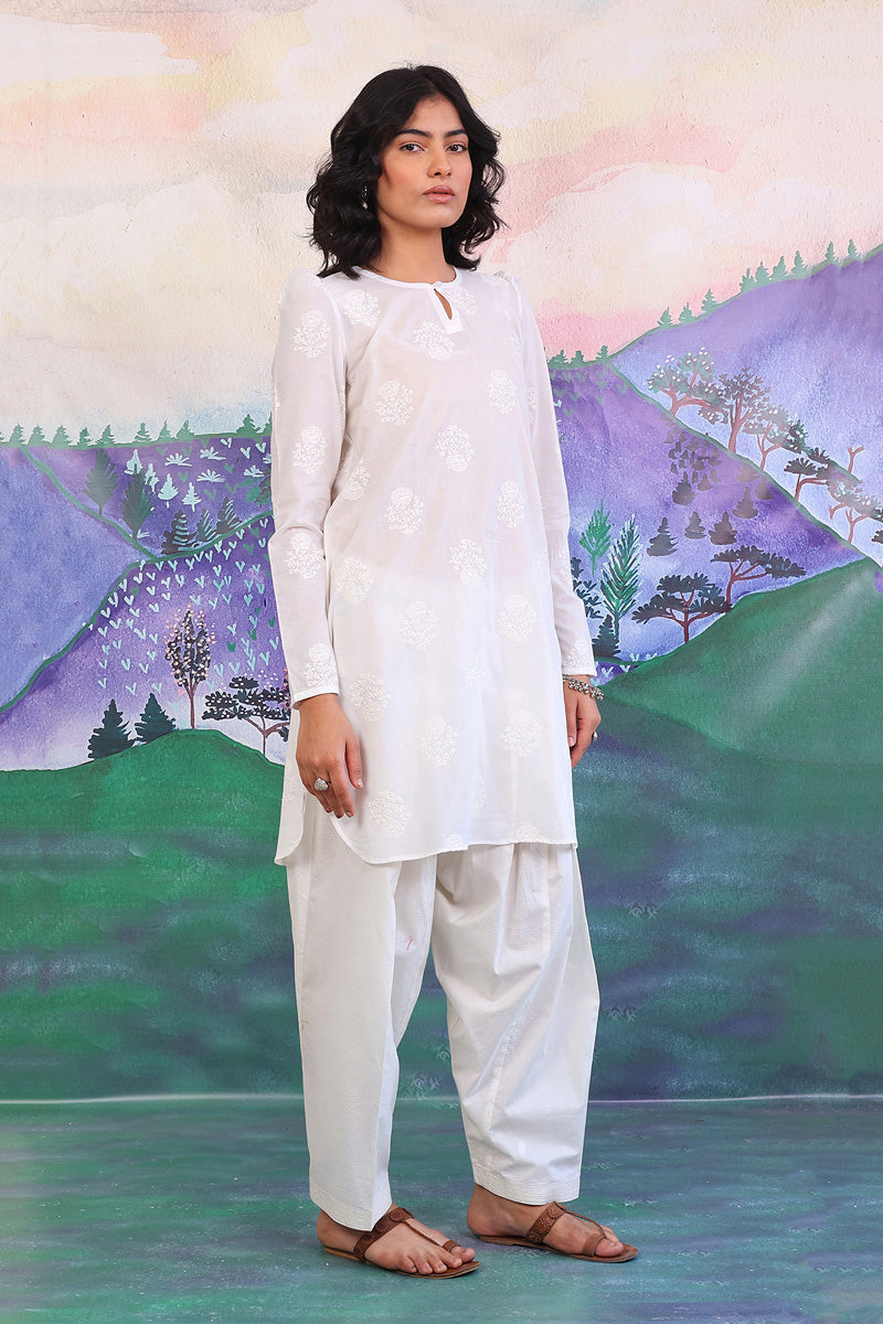 Bahar Puff Sleeves Kurta