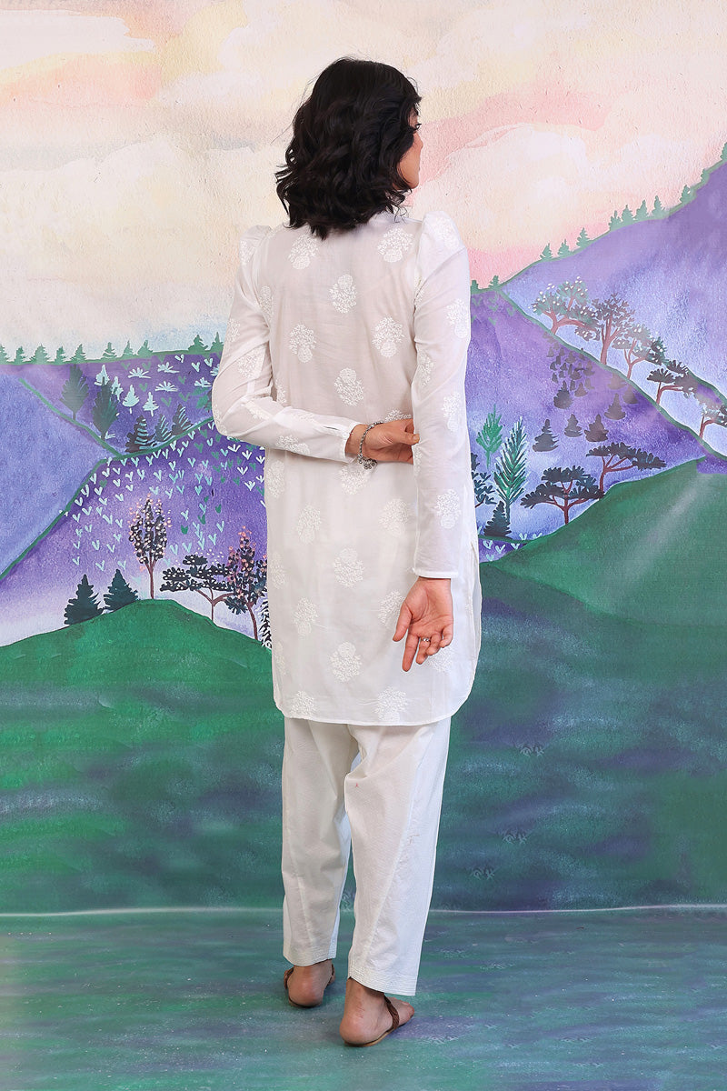 Bahar Puff Sleeves Kurta