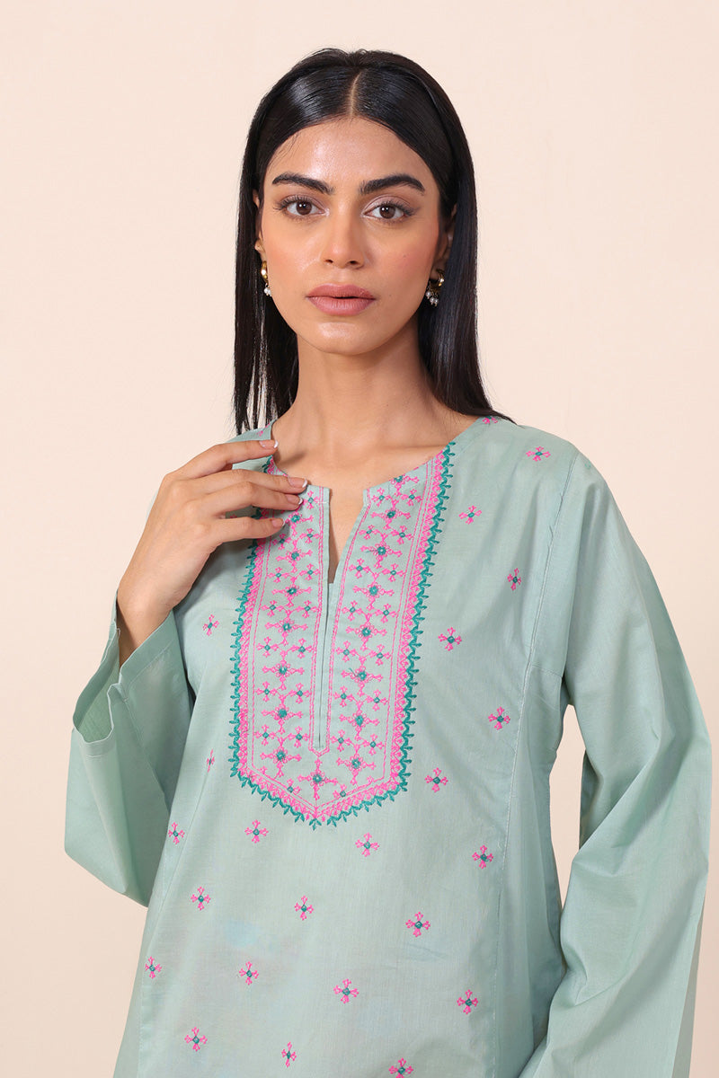 Gul Meena Seafoam Kurti