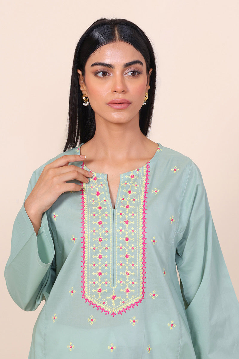 Gul Meena Seafoam Kurta