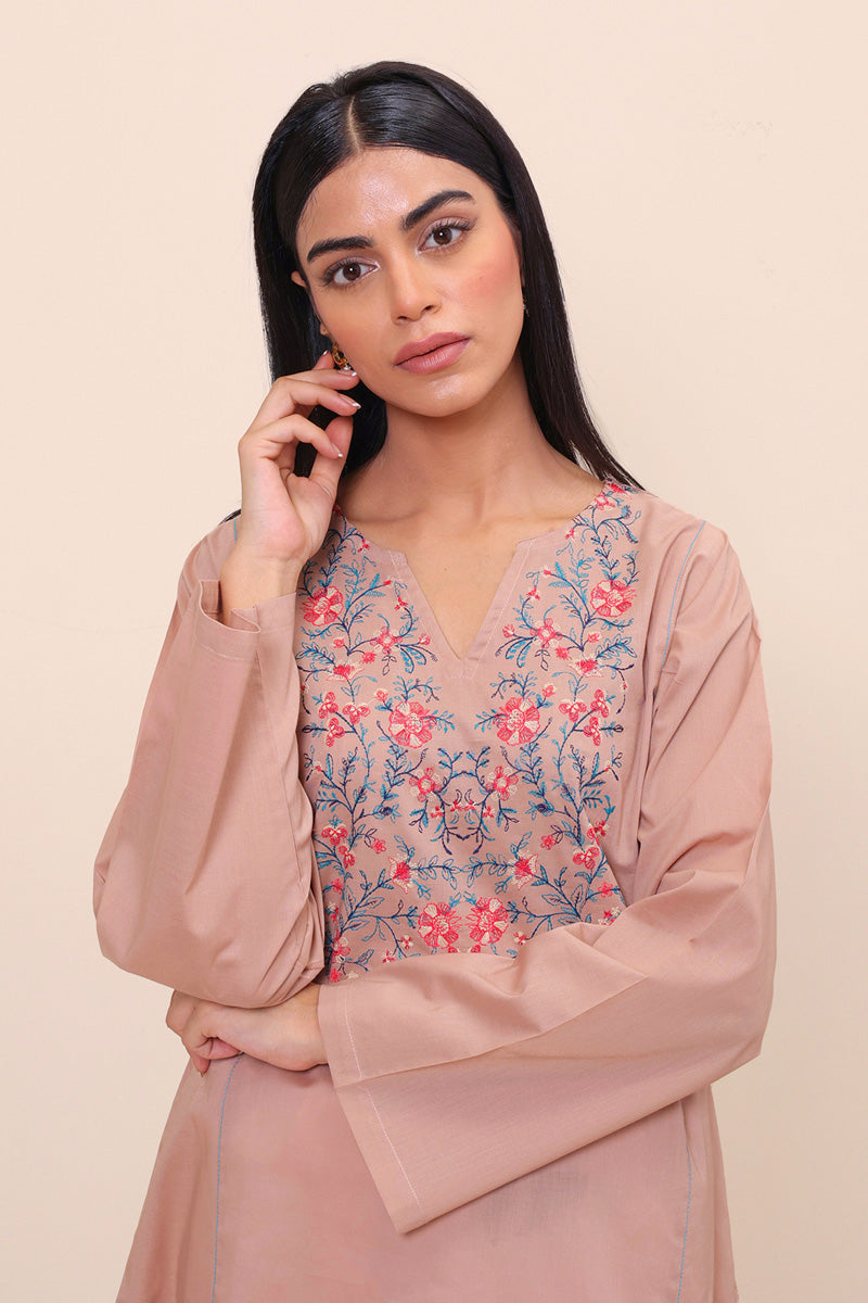 Gul Meena Taupe Kurti