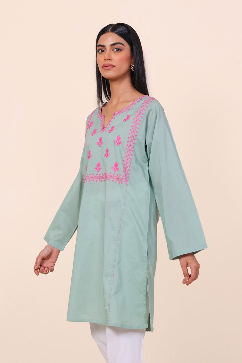 Gul Meena Seafoam Kurta